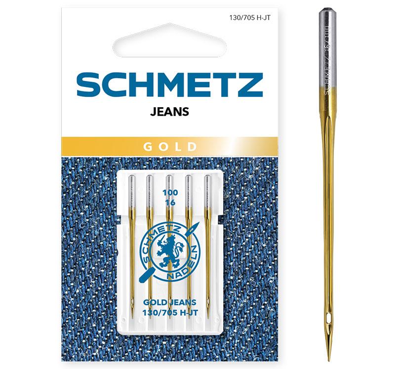 Schmetz 1861 Gold Jeans Machine Needles Size 100/16