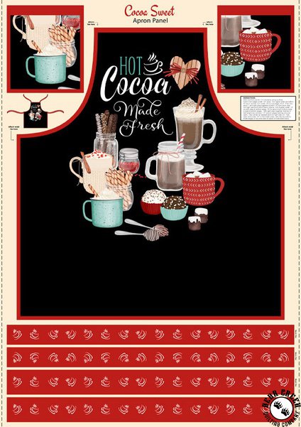 Cocoa Sweet 24" x 43" Apron Panel