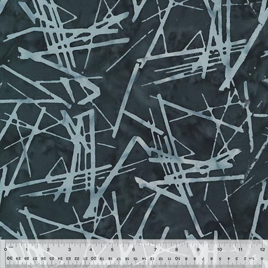 Found Batik Ink Scraps Fabric