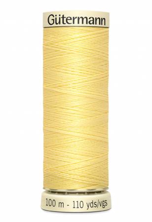 Gutermann - Polyester All Purpose Thread - 100m/110yds - #805 - Cream