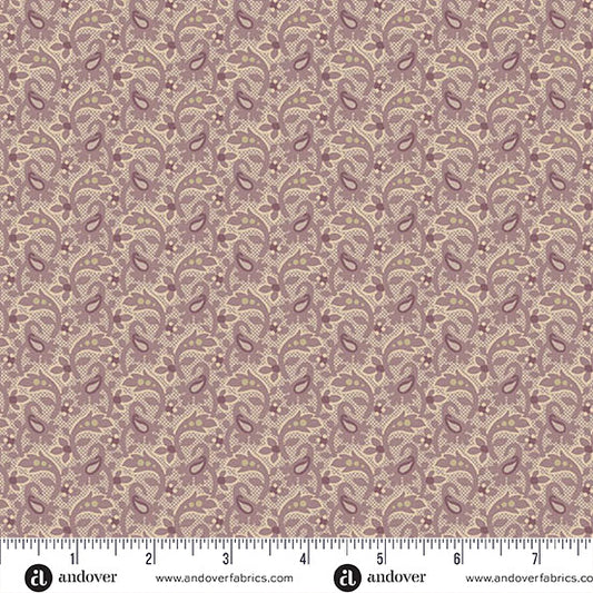 Forest Glen - Dewdrops Heather - Purple - Yardage