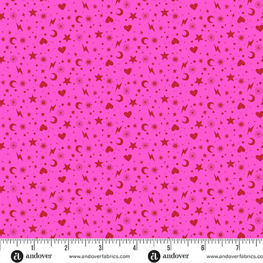 Perfect Day - Charm Toss - Pink - Yardage