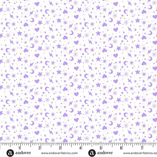 Perfect Day - Charm Toss - Purple - Yardage