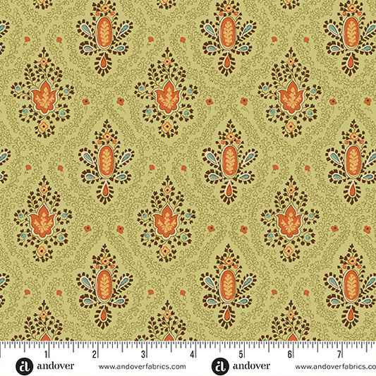 Autumn Woods Cornucopia A-1544-G Moss Fabric