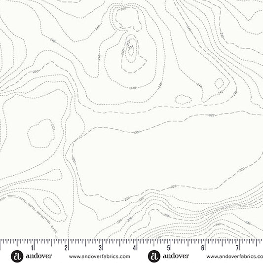 Sun Print Whisper Topography Boulder Fabric