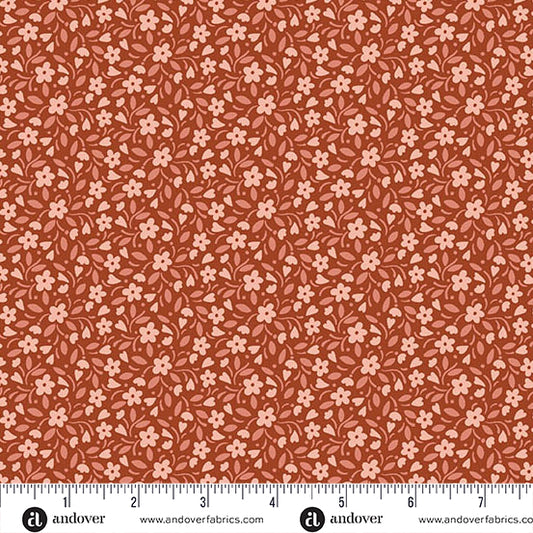 Heartland Hearts and Flowers Redbud Fabric
