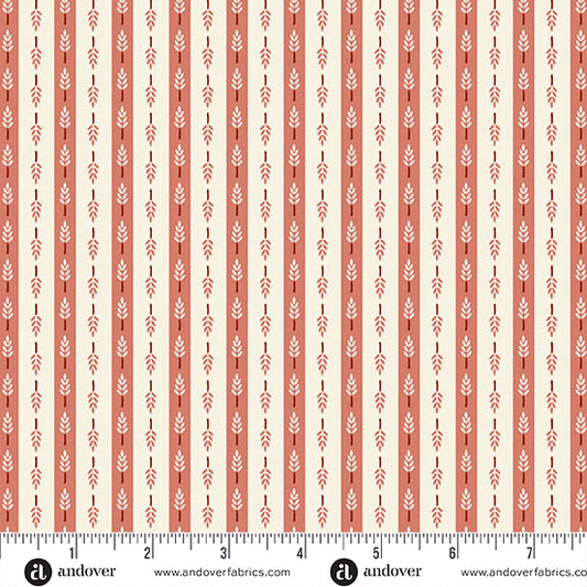 Heartland Harvest Stripe Clay Fabric