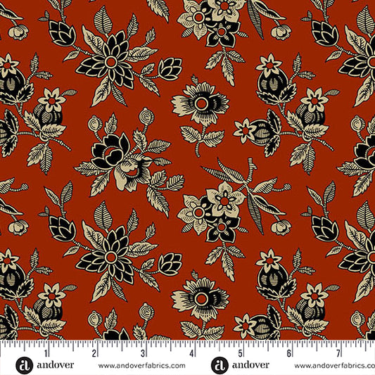Bridgeport Bridgeport Blooms Red Fabric