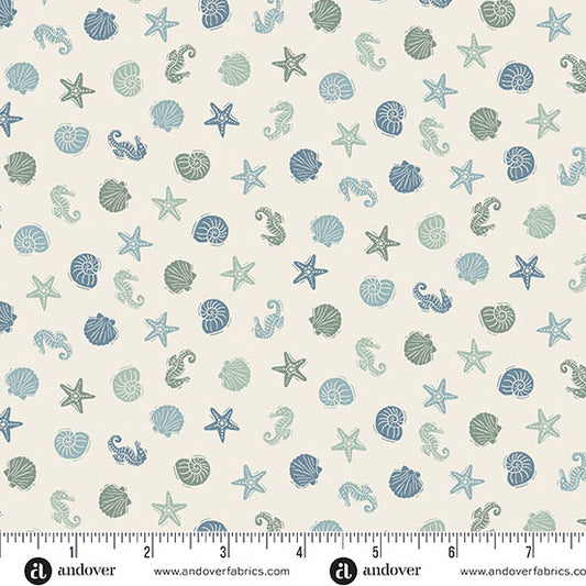 Driftwood - Sealife - Cream - Yardage