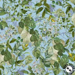 Botanical Garden Wild Foliage Breeze Fabric