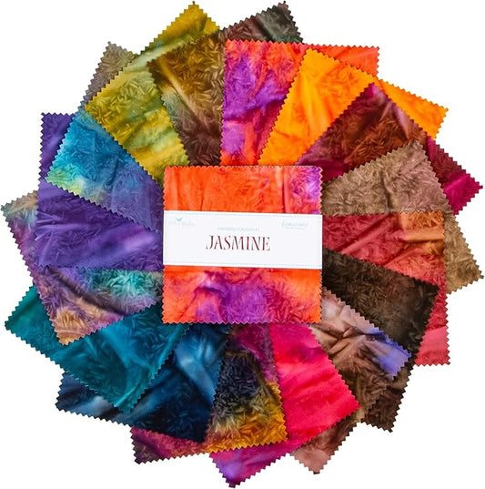 Batiks Express Yourself! Jasmine - 5" Stacker 42 pcs - Charm Pack