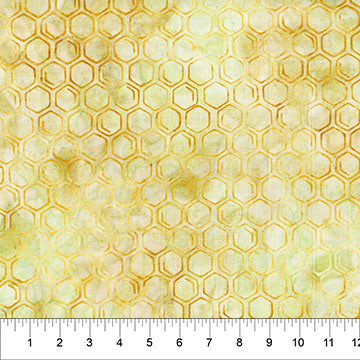 Buzzy Bee Batik - Honeycomb - Sunshine - Yardage