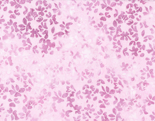 Floral Tapestry Batik - Leaf - Pink Blush - Yardage