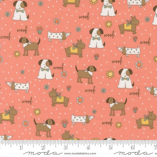 Lucky - Puppy Parade - Flower 55700-13 - Yardage