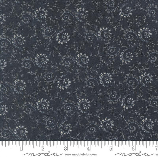 Bluebirds Nest - Swirls and Twirls - Blue - Yardage