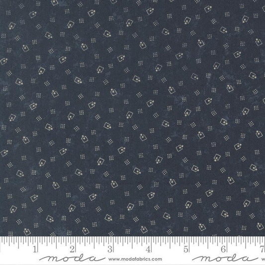 Bluebirds Nest - Square Up - Blue - Yardage