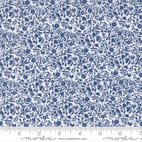 Blueprint White Navy 55335 26 - Yardage