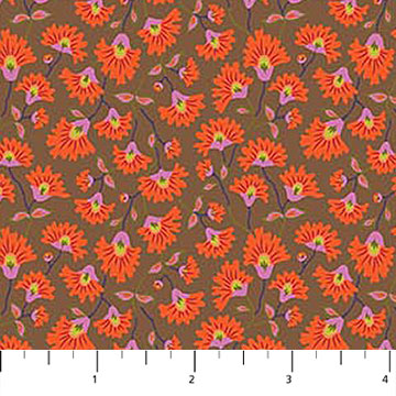 Camouflage - Groundcover - Orange - Yardage