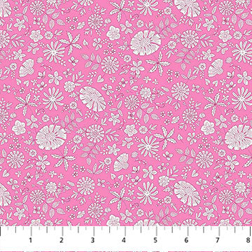 Floral Romance - Marigold - Pink - Yardage