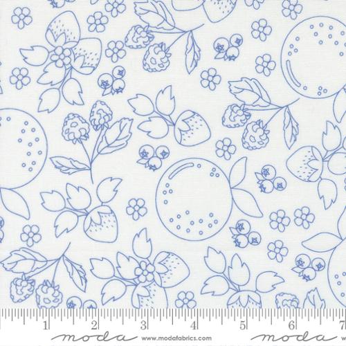 Fruit Salad 29241 31 Off White Cobalt Fabric