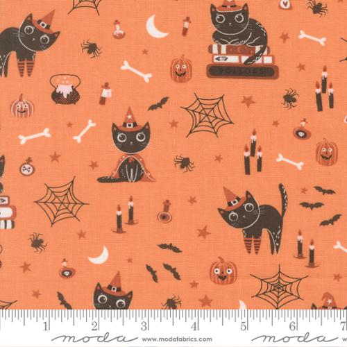 Purrs and Boos 39060 14 Pumpkin Fabric