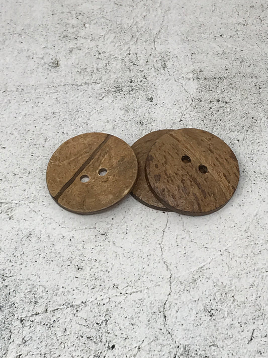 Italian 2" Natural wood Button 80L 50MM