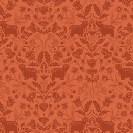 Highland Highlands Orange A877 C from Lewis&Irene - Fabric