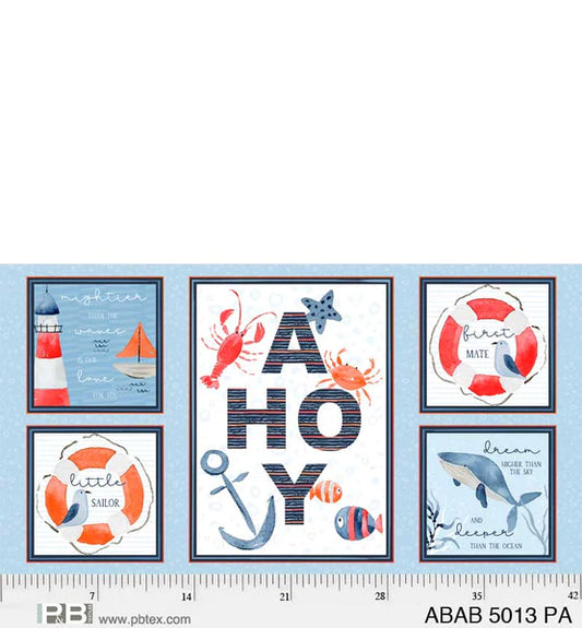 Ahoy Baby 24" x 43" Panel