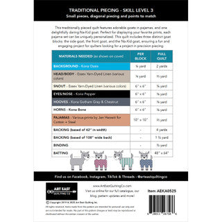Kidding Around - Goats in Pajamas - Pattern