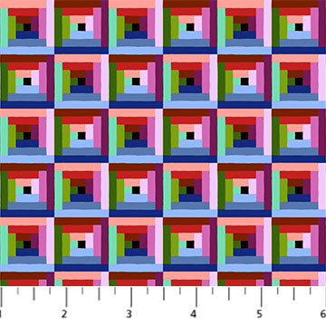 Piecework Log Cabin Metro Fabric