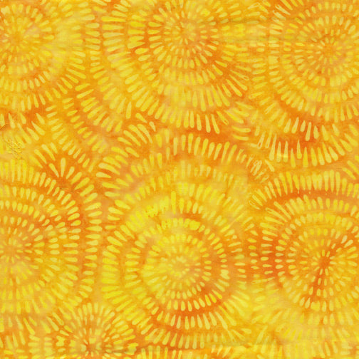 Island Batik Dandelion-Daffodil fabric