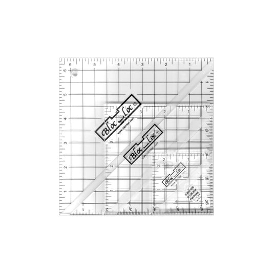 Half-Square Triangle Ruler Set #2 2-1/2", 4-1/2" & 6-1/2"
