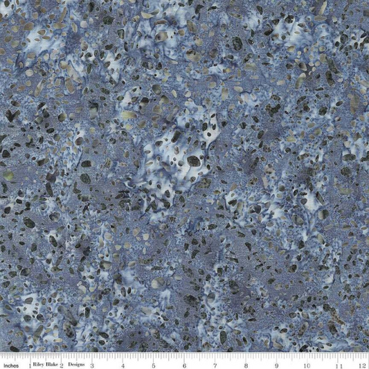 Expressions Batiks - Elementals Terrazzo - Gunsmoke - Yardage