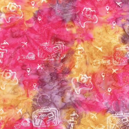 Batiks Places You'll Go Prismatic Bliss Yardage