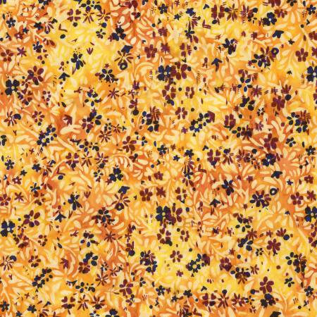 Wildflowers Expressions Batiks - Flowers - Golden Moxie - Yardage