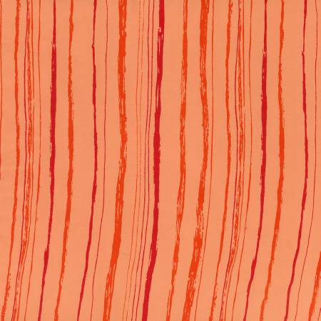 Wildflowers Expressions Batiks - Stripes - Salmon Run - Yardage