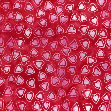 Love Punch Batiks Red Candy Riot Yardage
