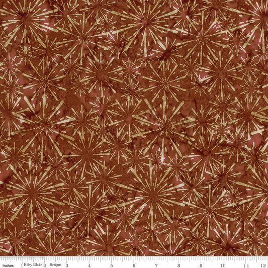 Ink & Nectar Batiks - Rust Belt Red - Yardage