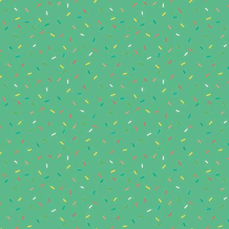 Gingham Cottage Confetti Sea Glass Fabric