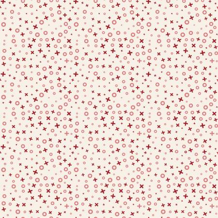 Riley Blake Love You Always XOs Cream Yardage