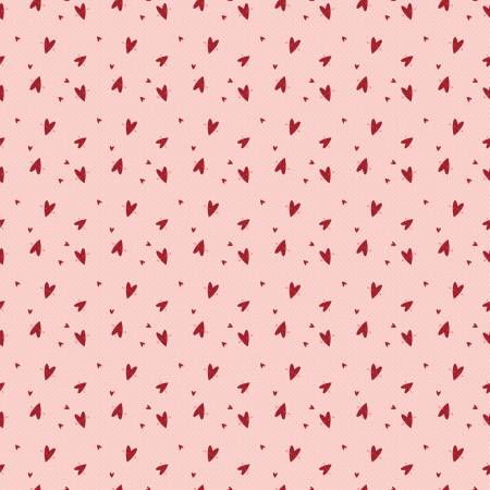 Riley Blake Love You Always Floral Plaid Pink Yardage