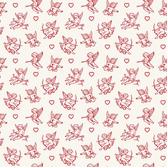 Letters to Cupid - Cupids Cream - Yardage