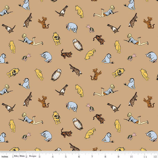 Winnie The Pooh - Characters - Brown - Yardage
