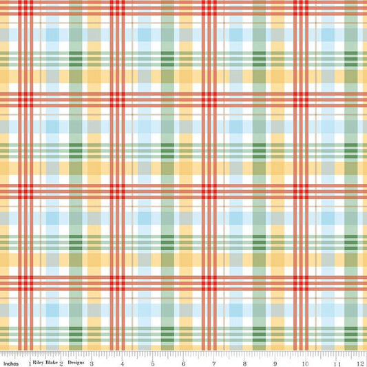 Winnie The Pooh - Plaid - Multi - Yardage