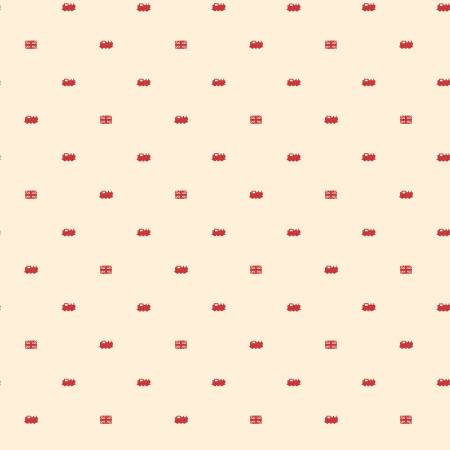 Thomas & Friends™ 80th Anniversary - Train Dots - Cream - Yardage