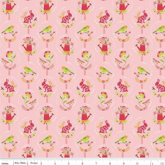 Awakening - Spring Charms - Pink - Yardage