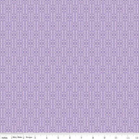 Awakening - Trellis - Lavender - Yardage