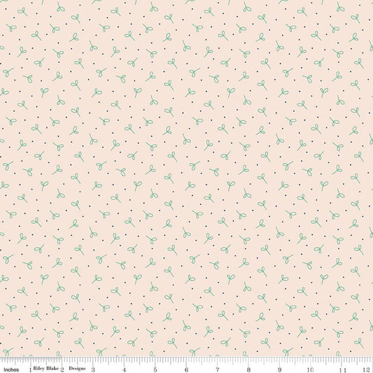 Farmer's Daughter - Seedling Background - Leaf - Yardage