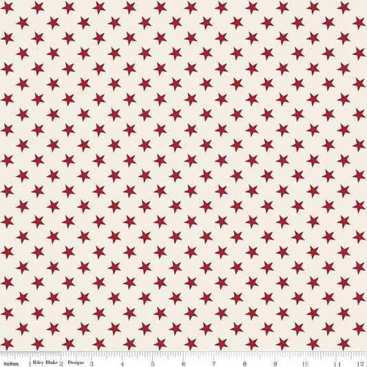 Independence - Stars - Cream - Yardage