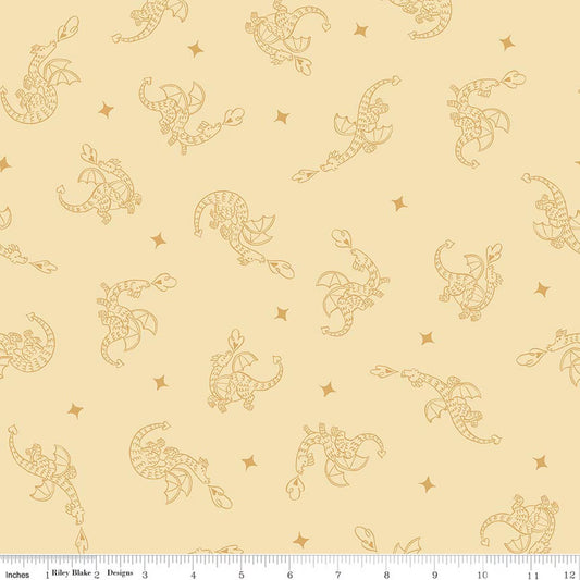 Faraway Kingdom - Dragon Flight - Sunlight - Yardage